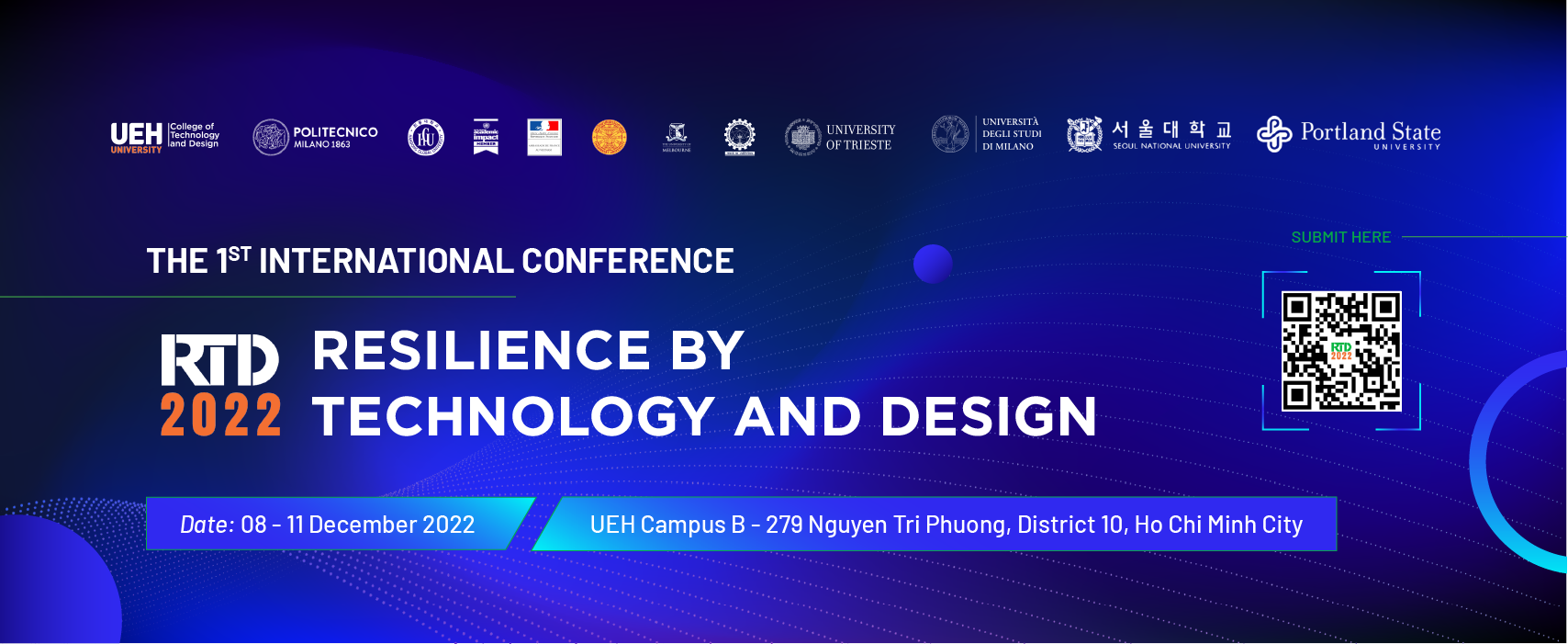 THE 1ST INTERNATIONAL CONFERENCE: RESILIENCE BY TECHNOLOGY AND DESIGN (RTD-2022)